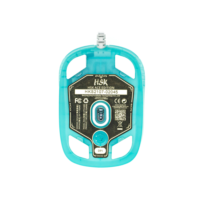 Ігрова мишка G-Wolves HSK Green Transparent PixArt PMW 3389