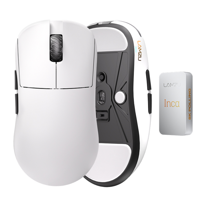 Безпровідна ігрова мишка Lamzu Inca 8K - White PixArt PAW 3950