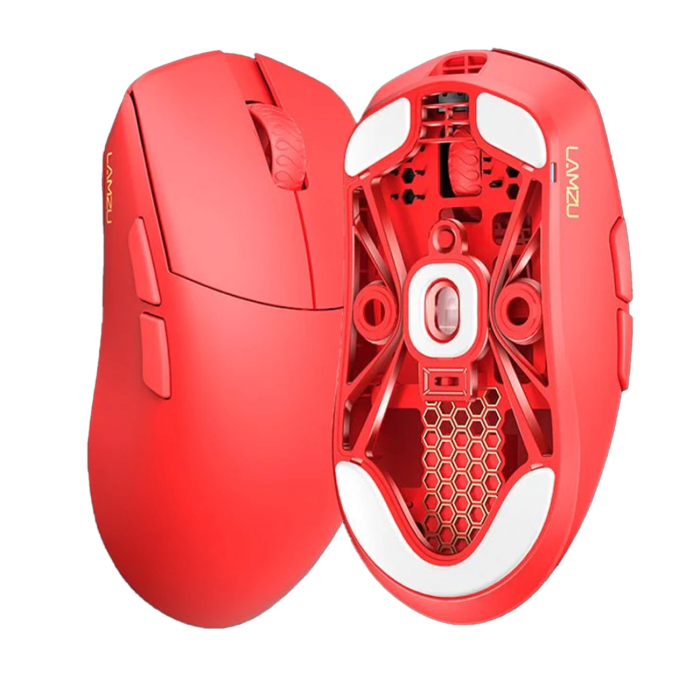 Безпровідна ігрова мишка Lamzu Maya - Imperial Red (підтримує 4К) PixArt PAW 3395