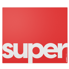 Скляний килимок для миші  Superglide Pad v3 XL Red Type-S