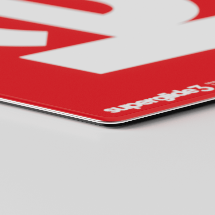 Скляний килимок для миші  Superglide Pad v3 XL Red Type-S (SGPXLR3S)