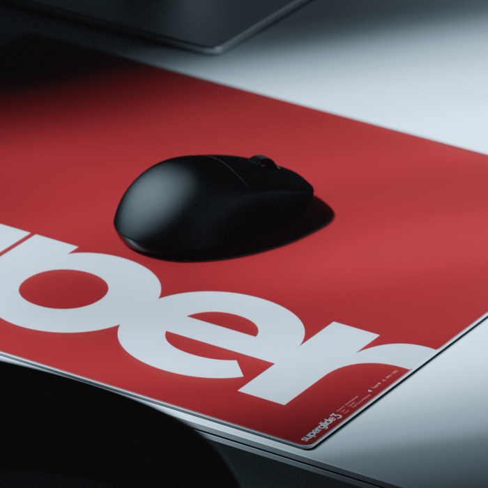 Скляний килимок для миші  Superglide Pad v3 XL Red Type-S (SGPXLR3S)