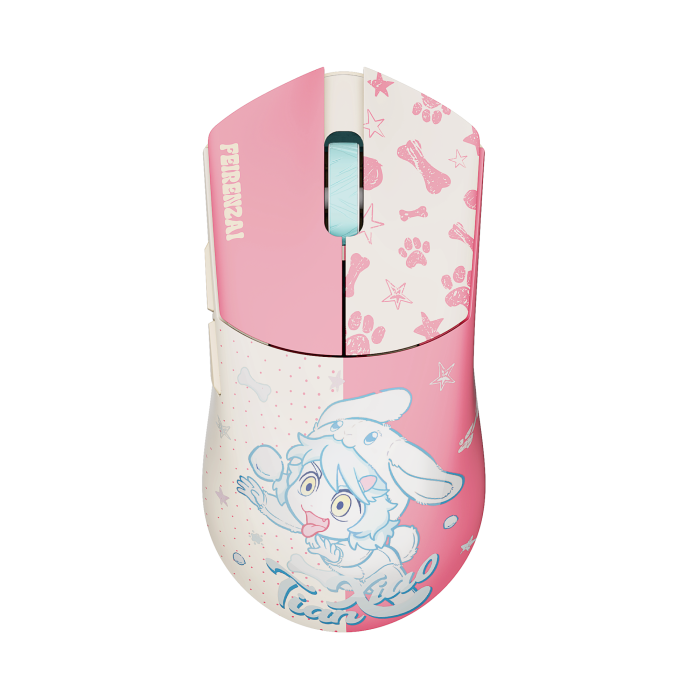 Мишка WLMouse × Feirenzai Beast G Max - XT Yellow Pink Limited Edition [Kailh Optical]
