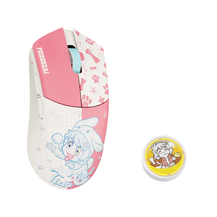 Мишка WLMouse × Feirenzai Beast G Medium - XT Yellow Pink Limited Edition [Kailh Optical]