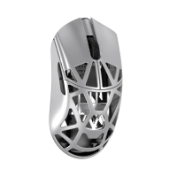 Мишка WLMouse Beast X Max Solid Sides - Metallic Silver [Omron Opticals]