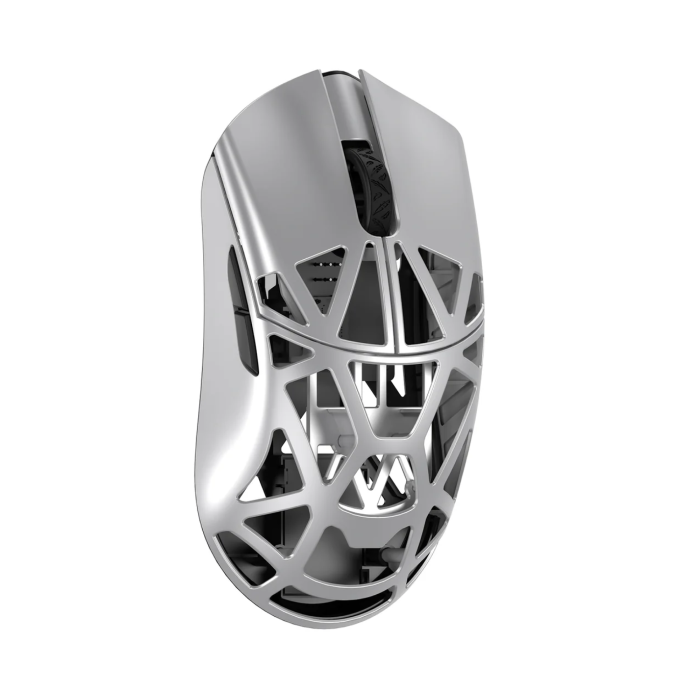 Мишка WLMouse Beast X Max Solid Sides - Metallic Silver [Omron Opticals]