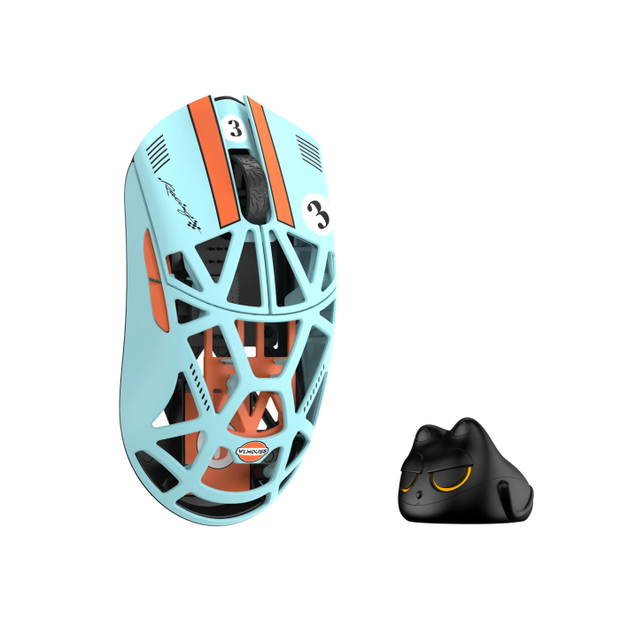 Мишка WLMouse Beast X Mini Pro Solid Sides - Blue/Orange [Omron Opticals]