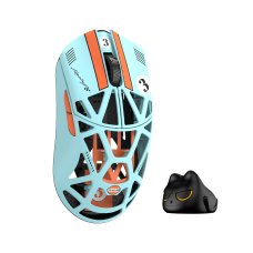 Мишка WLMouse Beast X Pro Solid Sides - Blue/Orange [Omron Opticals]