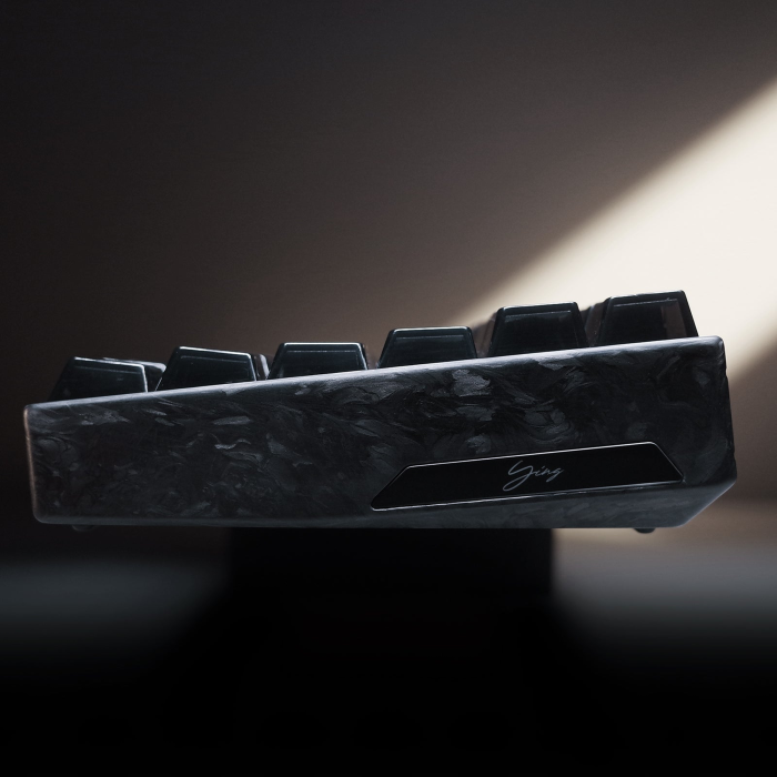 Магнітна клавіатура WLMouse YING75 HE Forged Carbon Fiber - White [TTC Shadow]
