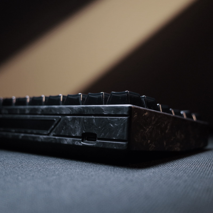 Магнітна клавіатура WLMouse YING75 HE Forged Carbon Fiber - White [TTC Shadow]