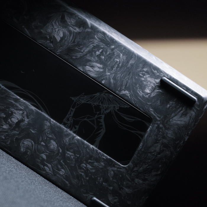 Магнітна клавіатура WLMouse YING75 HE Forged Carbon Fiber - White [TTC Shadow]