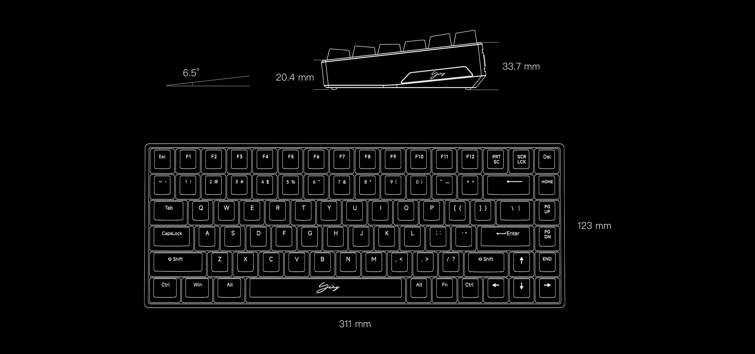 Параметры WLMouse Ying75 HE Forged Carbon Fiber